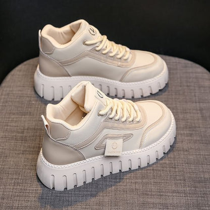 Panel High Sneakers Platform Top