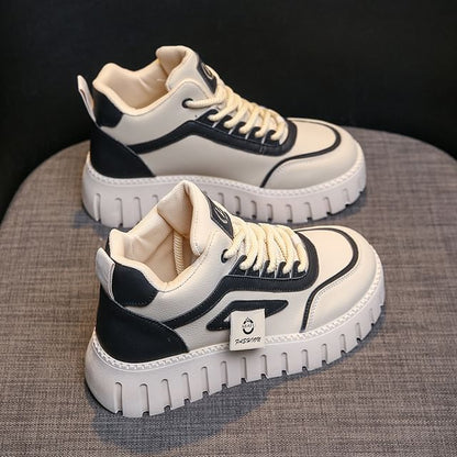 Panel High Sneakers Platform Top