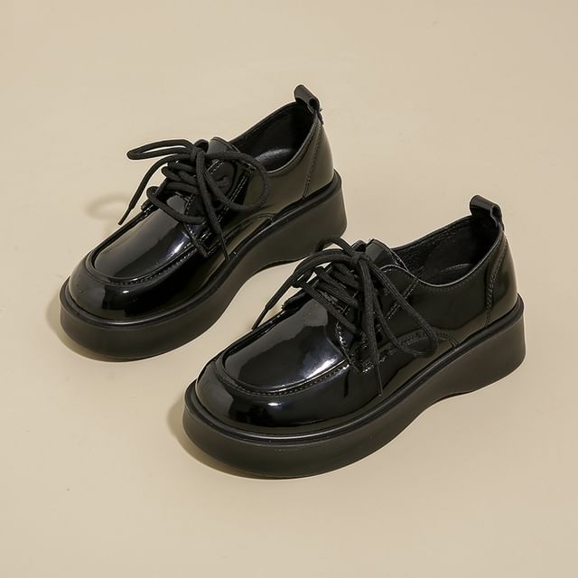 Lace Up Shoes Platform