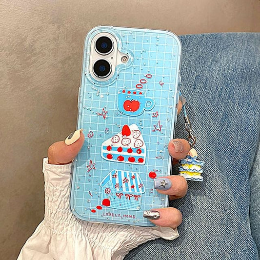 Strawberry Plaid Cake Case Phone