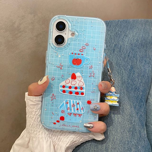Strawberry Plaid Cake Case Phone
