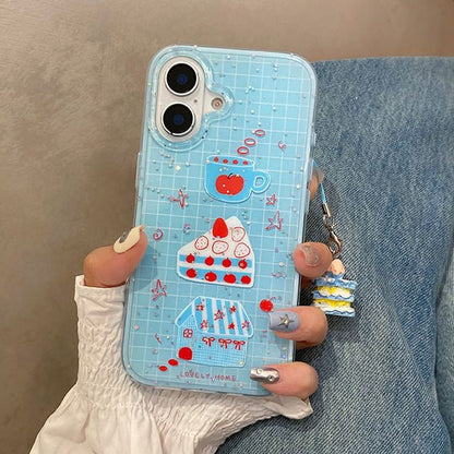 Strawberry Plaid Cake Case Phone