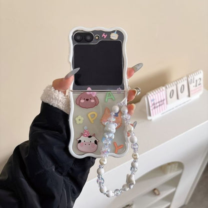 / Cartoon Animal Case Phone Set Strap