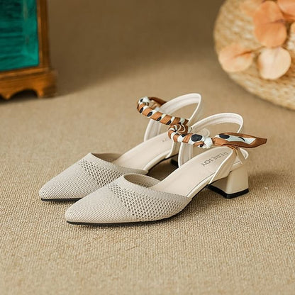 Sandals Heel Pointed Chunky