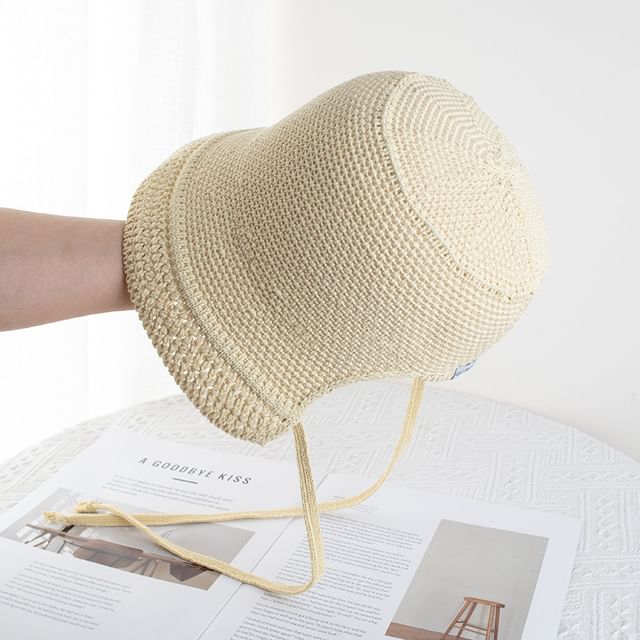 Textured Cloche Hat Plain