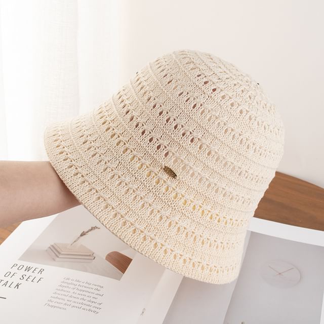 Textured Plain Hat Cloche
