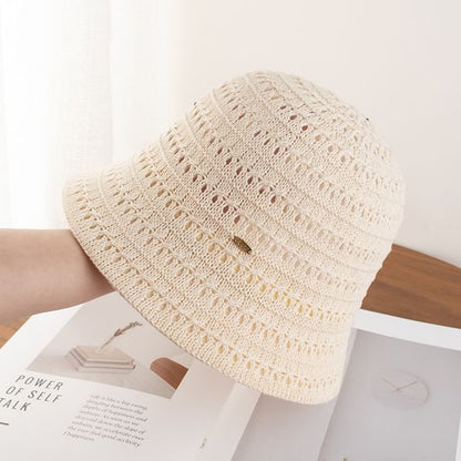 Textured Plain Hat Cloche