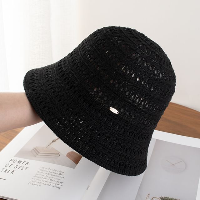 Textured Plain Hat Cloche