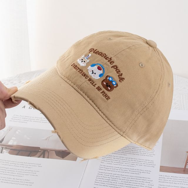 Cap Baseball Embroidered Cartoon