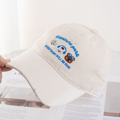 Cap Baseball Embroidered Cartoon