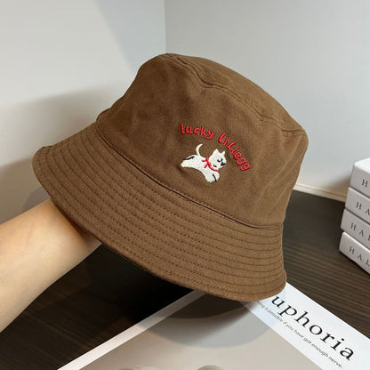 Hat Embroidered Bucket Dog