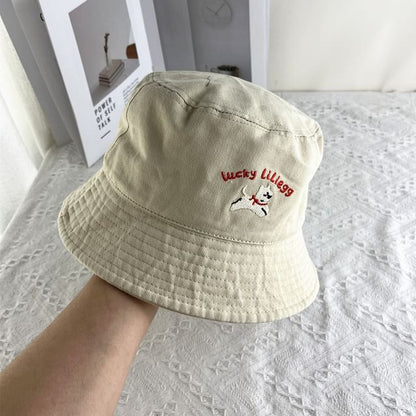 Hat Embroidered Bucket Dog