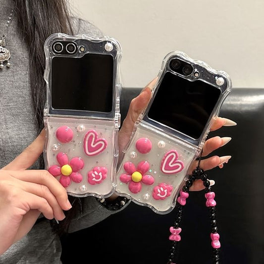 Heart Flower Phone Case / Strap / Set