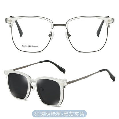On Eyeglasses Sunglasses Clip Half Designs) Frame (Various with Polarized
