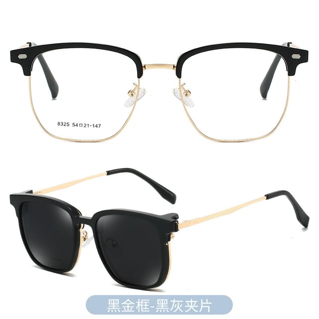 On Eyeglasses Sunglasses Clip Half Designs) Frame (Various with Polarized