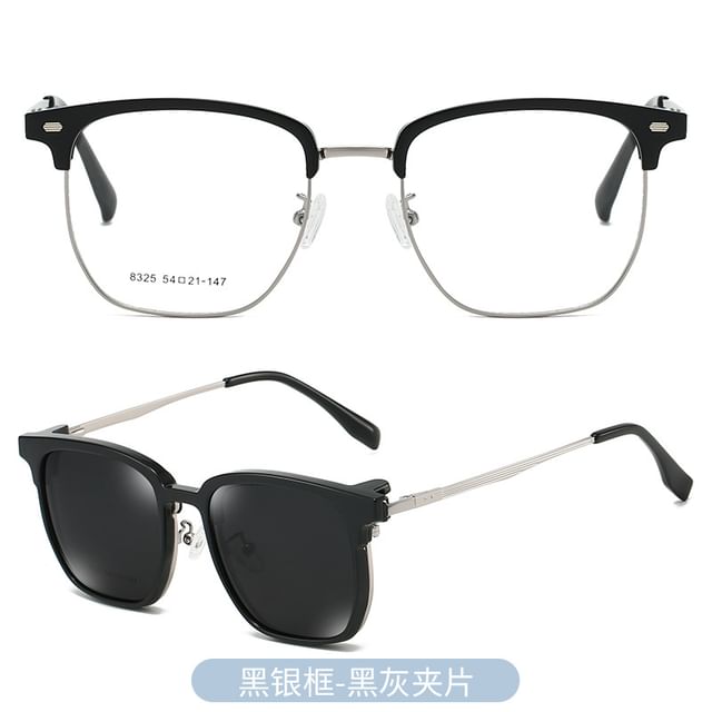On Eyeglasses Sunglasses Clip Half Designs) Frame (Various with Polarized