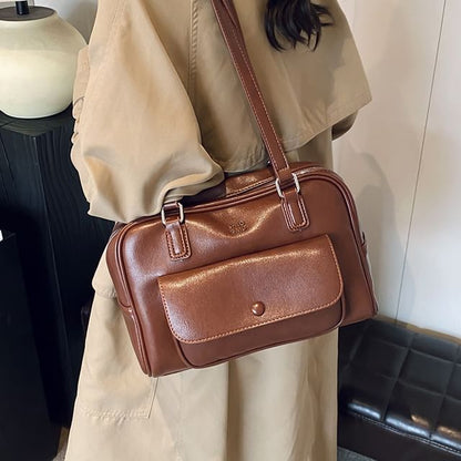 Faux Carryall Bag Leather