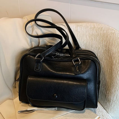 Faux Carryall Bag Leather