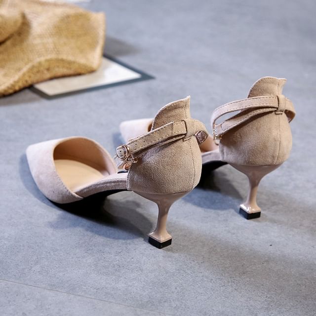 Designs) High Ankle Pointed Strap Sandals (Various Heel