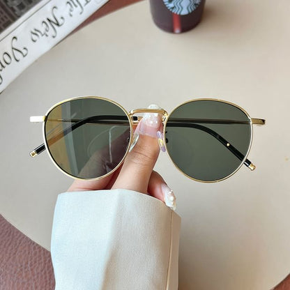 Frame Metal Sunglasses Round