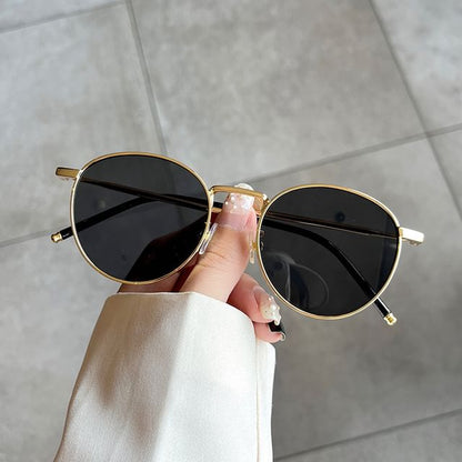 Frame Metal Sunglasses Round