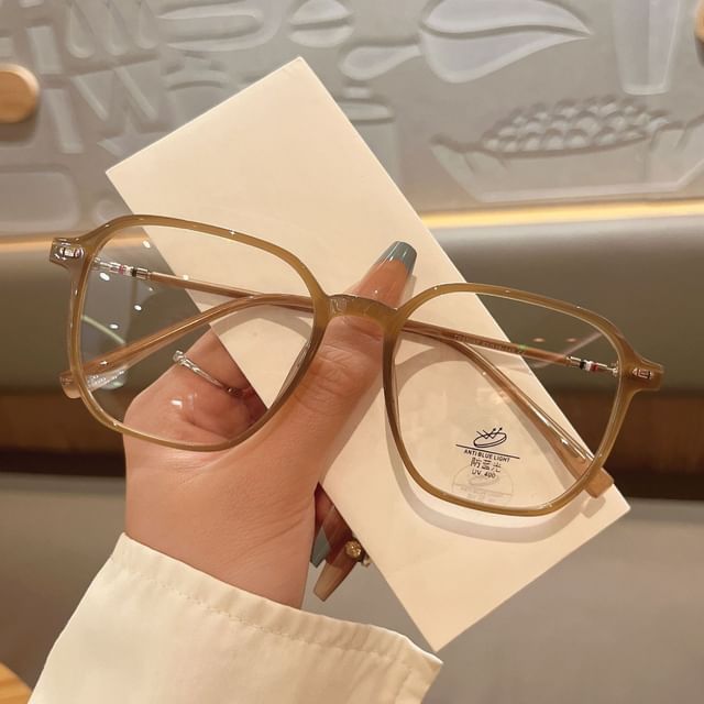 Geometric Blue Blocking Glasses Light