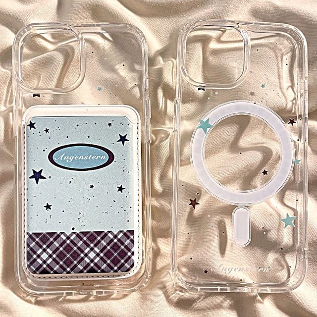 (Compatible Card Set / Holder MagSafe) Phone Magnetic Case with Star