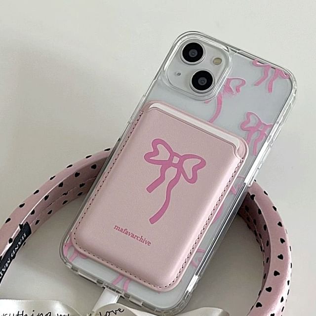 Phone Holder Bow (Compatible with Case / Magnetic MagSafe) Card