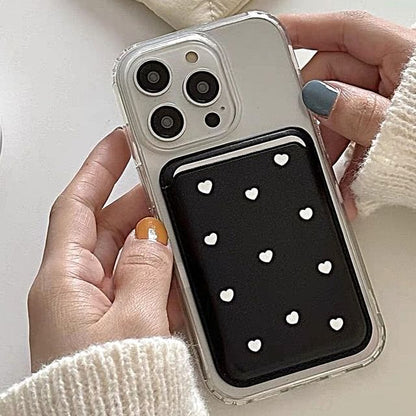 / Magnetic Card Holder Set with MagSafe) Case (Compatible Phone Heart
