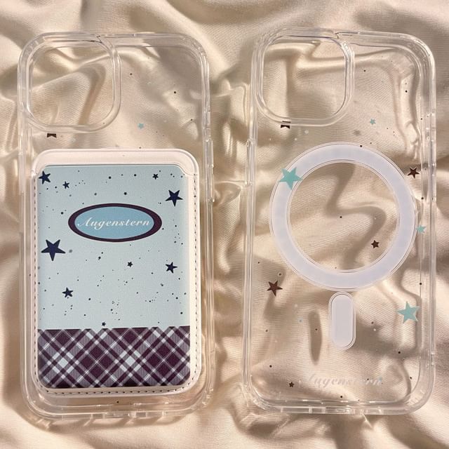 (Compatible Card Set / Holder MagSafe) Phone Magnetic Case with Star