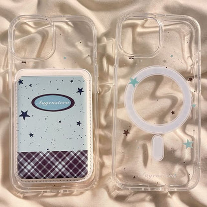 (Compatible Card Set / Holder MagSafe) Phone Magnetic Case with Star