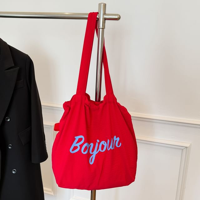 Canvas Tote Bag Lettering