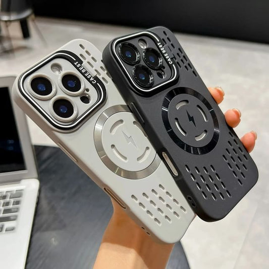 iPhone Case MagSafe) (Compatible Perforated with Magnetic