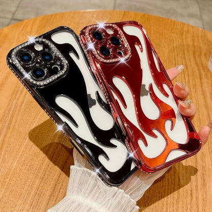 iPhone Flame Case Rhinestone