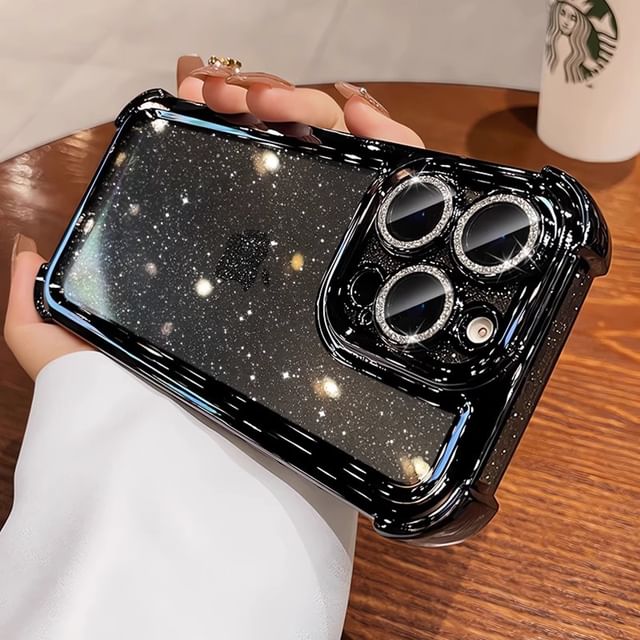 iPhone Transparent Case Glitter