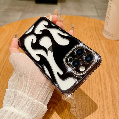 iPhone Flame Case Rhinestone