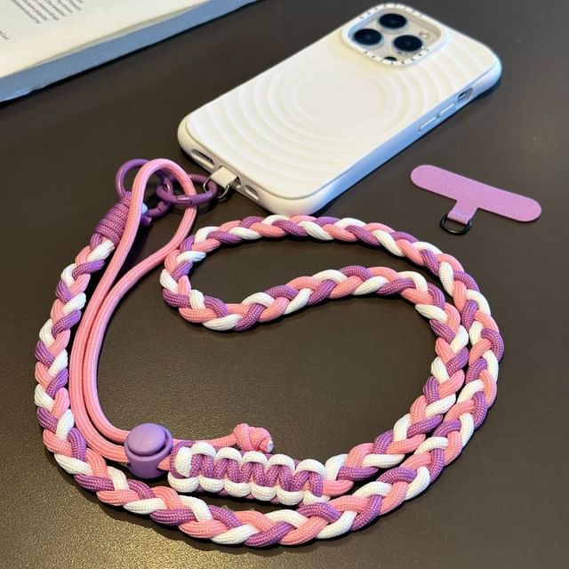 with Pad Braided Phone Strap Lanyard