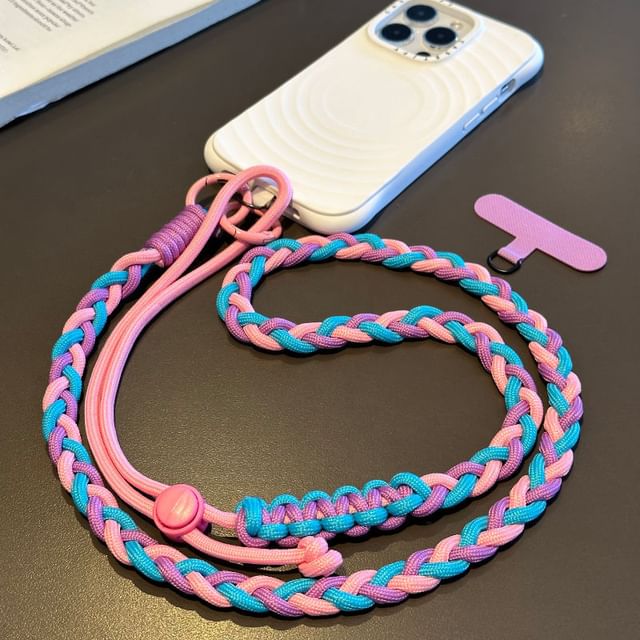 with Pad Braided Phone Strap Lanyard