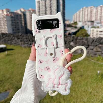 Cat Ear Heart / Bow Phone Case / Strap / Set