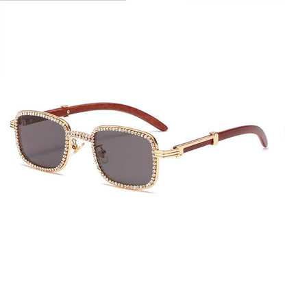 Sunglasses Square Frame Rhinestone