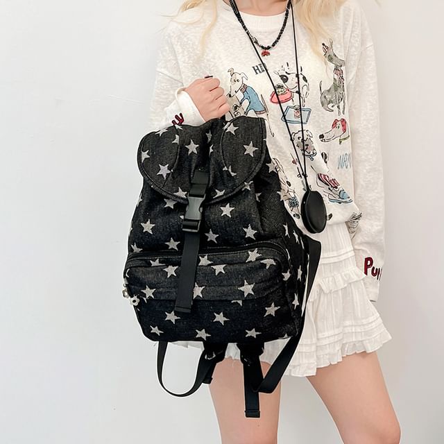Backpack Star Flap Print