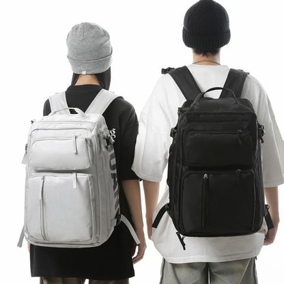 Lettering Zip Backpack