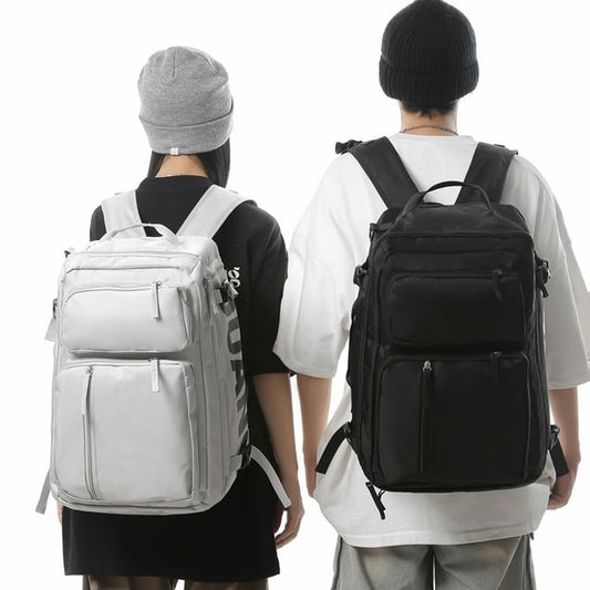 Lettering Zip Backpack