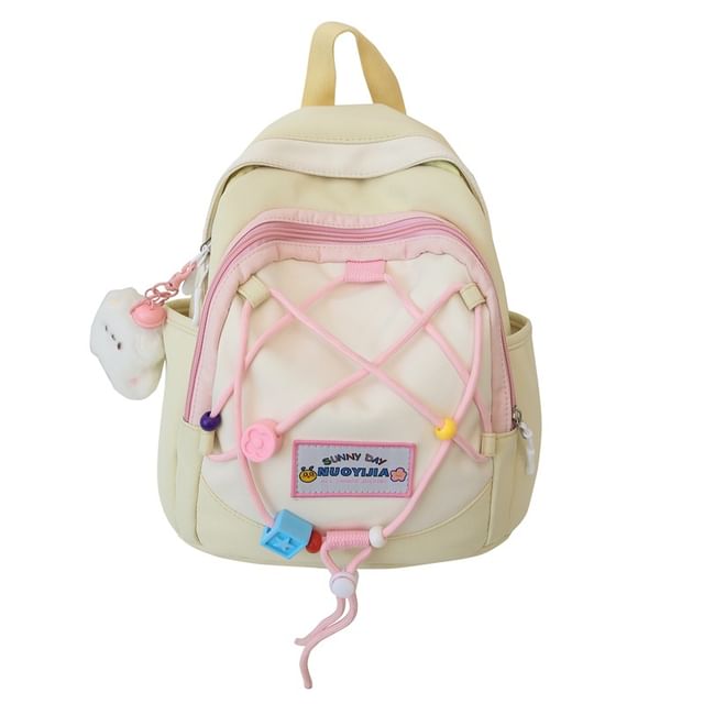 Block Canvas Color Backpack