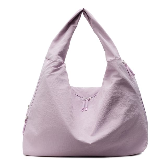 Plain Shoulder Bag Zip