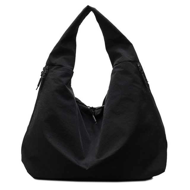 Plain Shoulder Bag Zip