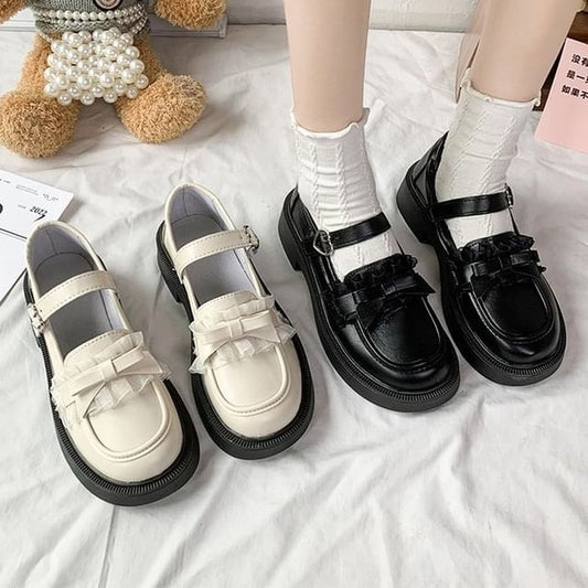 Mary Shoes Jane Platform Bow