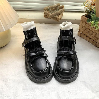 Mary Shoes Jane Platform Bow