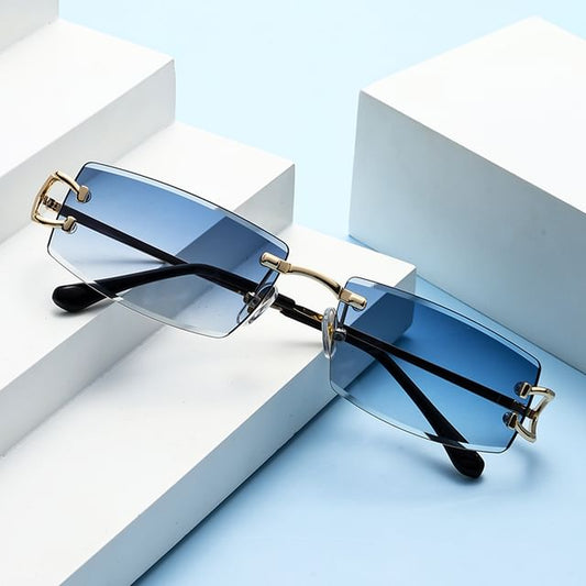 Frameless Square Sunglasses