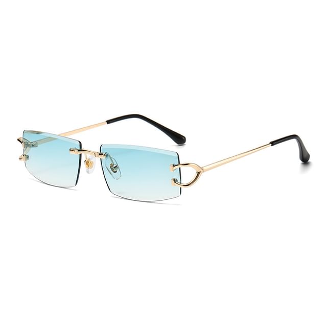 Frameless Square Sunglasses